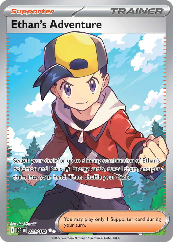 Ethan's Adventure 221/182 — English Pokémon Destined Rivals (2025)