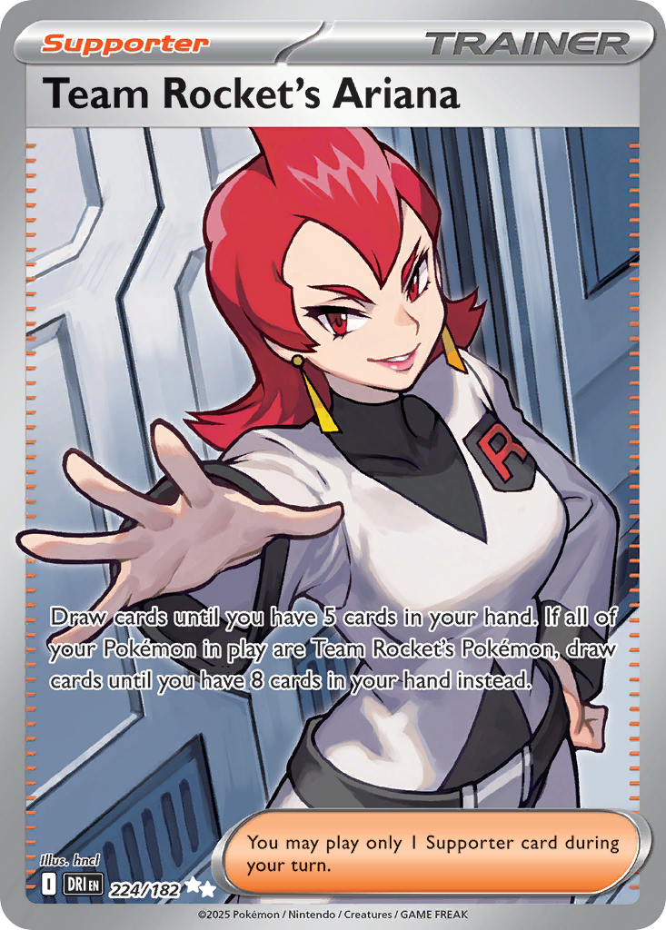 Team Rocket's Ariana 224/182 — English Pokémon Destined Rivals (2025)