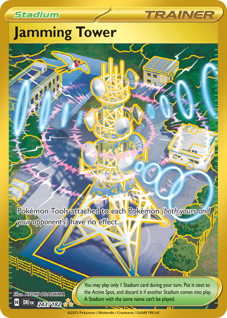 Jamming Tower 243/182 — English Pokémon Destined Rivals (2025)