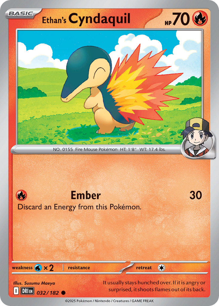 Ethan's Cyndaquil 32/182 — English Pokémon Destined Rivals (2025)