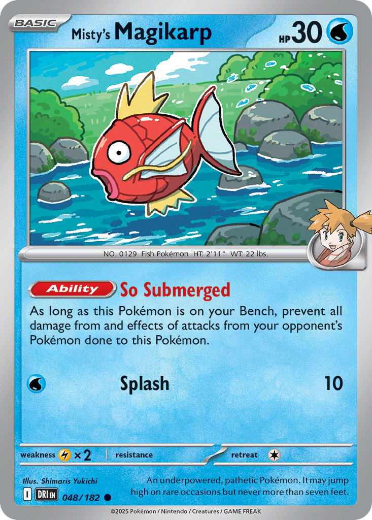 Misty's Magikarp 48/182 — English Pokémon Destined Rivals (2025)
