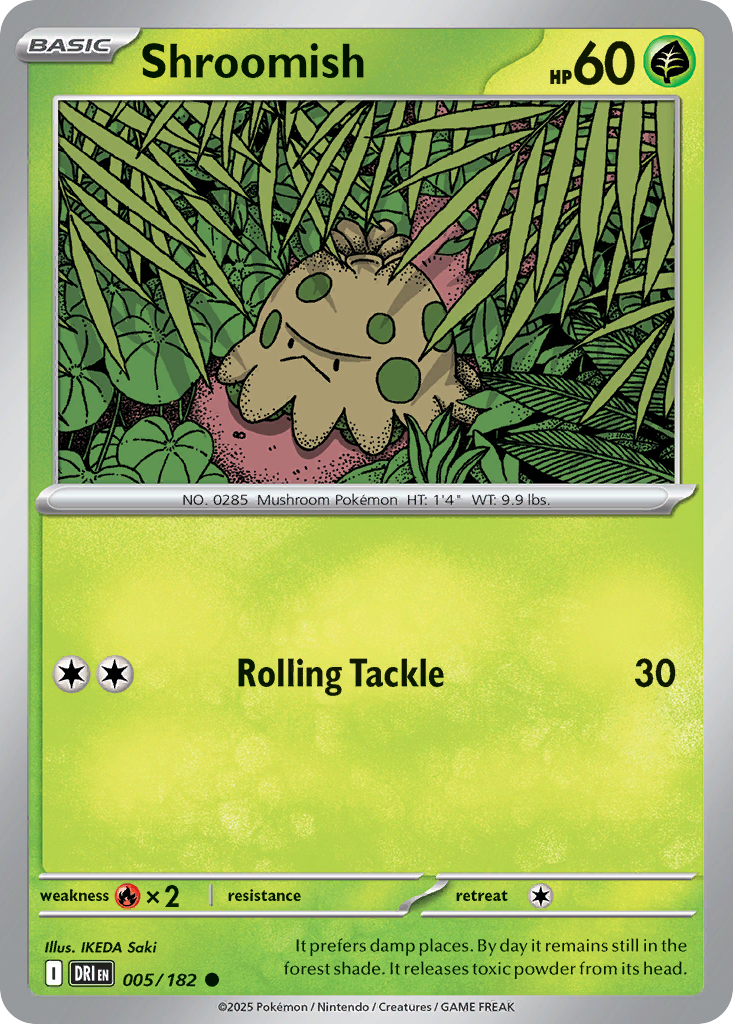 Shroomish 5/182 — English Pokémon Destined Rivals (2025)