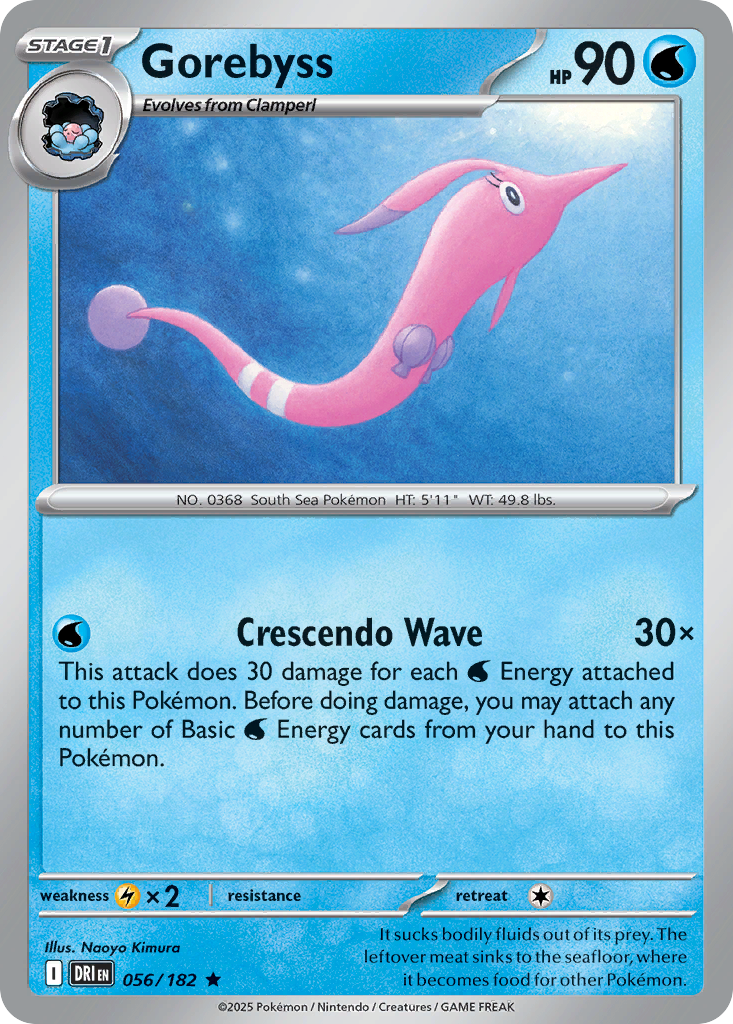 Gorebyss 56/182 — English Pokémon Destined Rivals (2025)