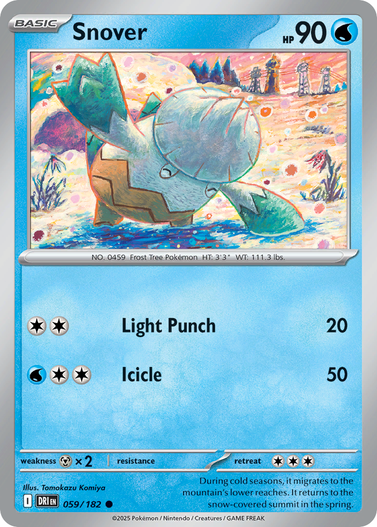 Snover 59/182 — English Pokémon Destined Rivals (2025)