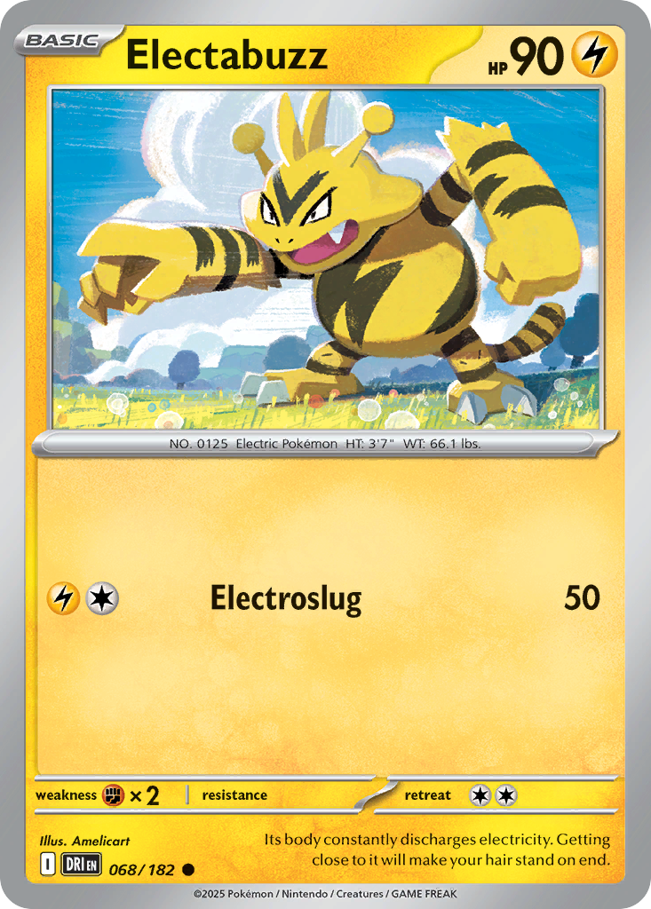 Electabuzz 68/182 — English Pokémon Destined Rivals (2025)