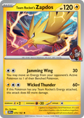 Team Rocket's Zapdos 70/182 — English Pokémon Destined Rivals (2025)