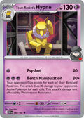 Team Rocket's Hypno 80/182 — English Pokémon Destined Rivals (2025)