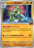 Team Rocket's Tyranitar 96/182 — English Pokémon Destined Rivals (2025)