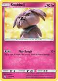 Snubbull 15/18 English Pokémon holo card from Detective Pikachu (2019)