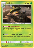 Ludicolo 2/18 English Pokémon holo card from Detective Pikachu (2019)