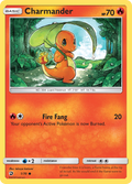 Charmander 1/70 English Pokémon card from Dragon Majesty (2018)
