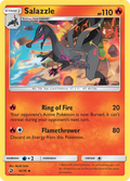 Salazzle 14/70 English Pokémon card from Dragon Majesty (2018)