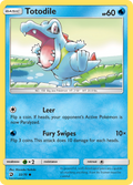 Totodile 22/70 English Pokémon card from Dragon Majesty (2018)