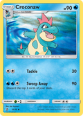 Croconaw 23/70 English Pokémon card from Dragon Majesty (2018)