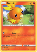 Torchic 4/70 English Pokémon card from Dragon Majesty (2018)