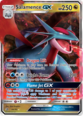 Salamence-GX 44/70 English Pokémon card from Dragon Majesty (2018)
