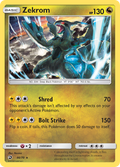 Zekrom 46/70 English Pokémon card from Dragon Majesty (2018)