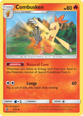 Combusken 5/70 English Pokémon card from Dragon Majesty (2018)