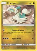 Drampa 51/70 English Pokémon card from Dragon Majesty (2018)