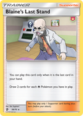 Blaine's Last Stand 58/70 English Pokémon card from Dragon Majesty (2018)