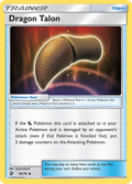Dragon Talon 59/70 English Pokémon card from Dragon Majesty (2018)