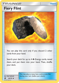 Fiery Flint 60/70 English Pokémon card from Dragon Majesty (2018)