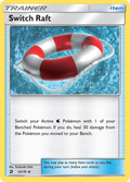 Switch Raft 62/70 English Pokémon card from Dragon Majesty (2018)