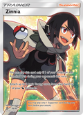 Zinnia 70/70 English Pokémon card from Dragon Majesty (2018)