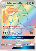 Salamence-GX 73/70 English Pokémon card from Dragon Majesty (2018)