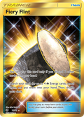 Fiery Flint 76/70 English Pokémon card from Dragon Majesty (2018)