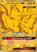 Ultra Necrozma-GX 78/70 English Pokémon card from Dragon Majesty (2018)