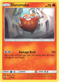 Darumaka 8/70 English Pokémon card from Dragon Majesty (2018)