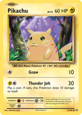 Pikachu 35/108 English Pokémon card from Evolutions (2016)