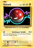 Voltorb 39/108 English Pokémon card from Evolutions (2016)