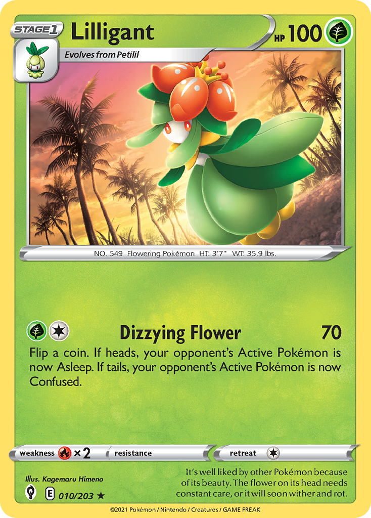Lilligant 10/203 — English Pokémon Evolving Skies (2021)