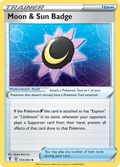 Moon & Sun Badge 151/203 — English Pokémon Evolving Skies (2021)