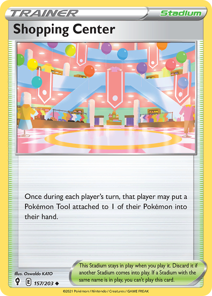 Shopping Center 157/203 — English Pokémon Evolving Skies (2021)