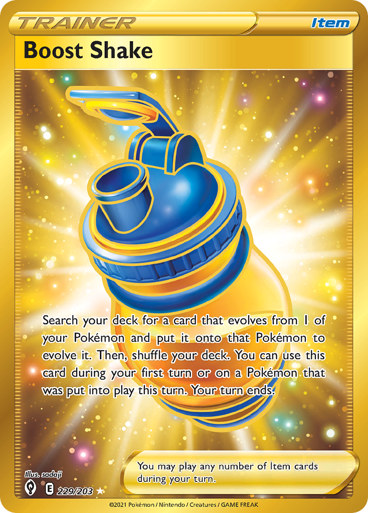 Boost Shake 229/203 — English Pokémon Evolving Skies (2021)