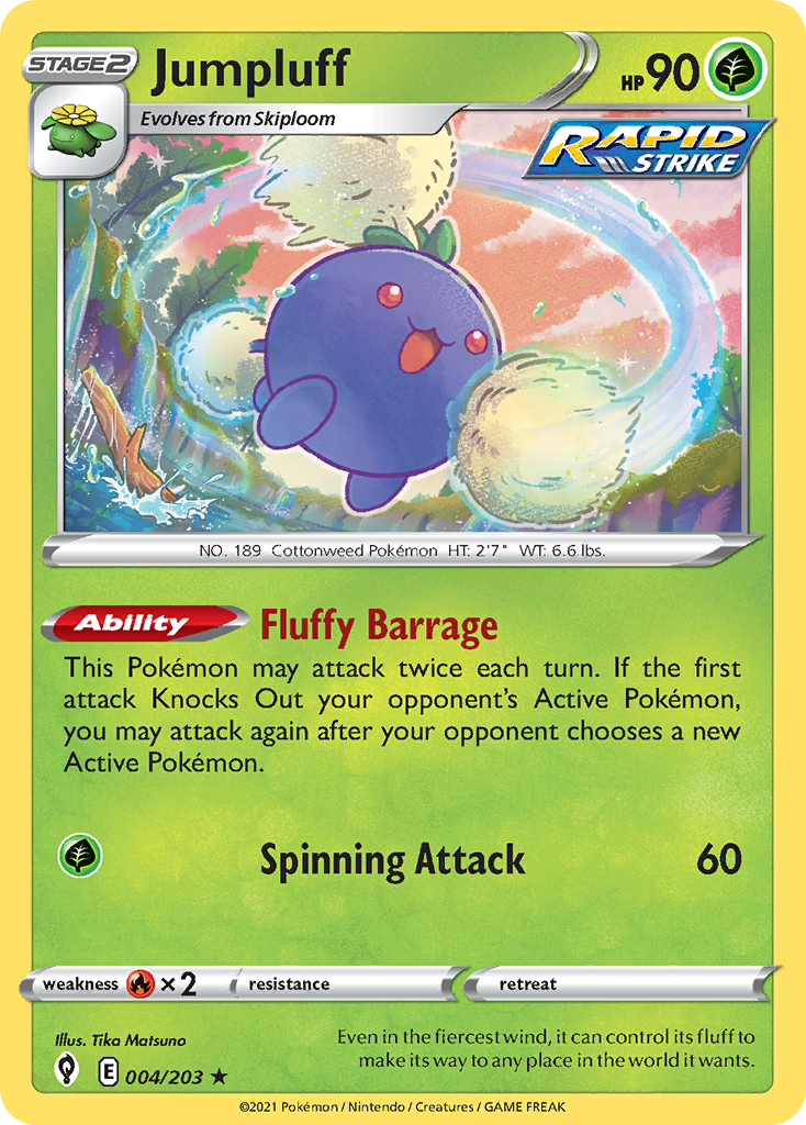 Jumpluff 4/203 — English Pokémon Evolving Skies (2021)