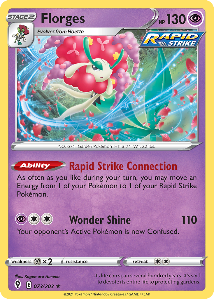 Florges 73/203 — English Pokémon Evolving Skies (2021)