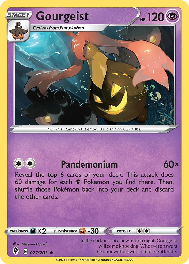 Gourgeist 77/203 — English Pokémon Evolving Skies (2021)