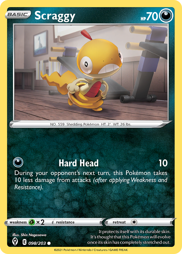 Scraggy 98/203 — English Pokémon Evolving Skies (2021)