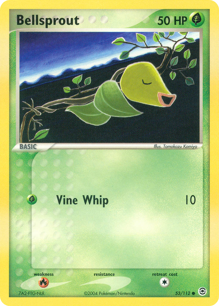 Bellsprout 53/112 Pokémon EX FireRed & LeafGreen 2004 card