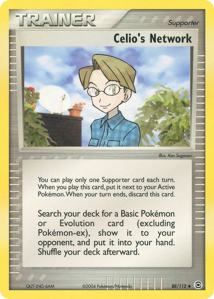 Celio's Network 88/112 Pokémon EX FireRed & LeafGreen 2004 card