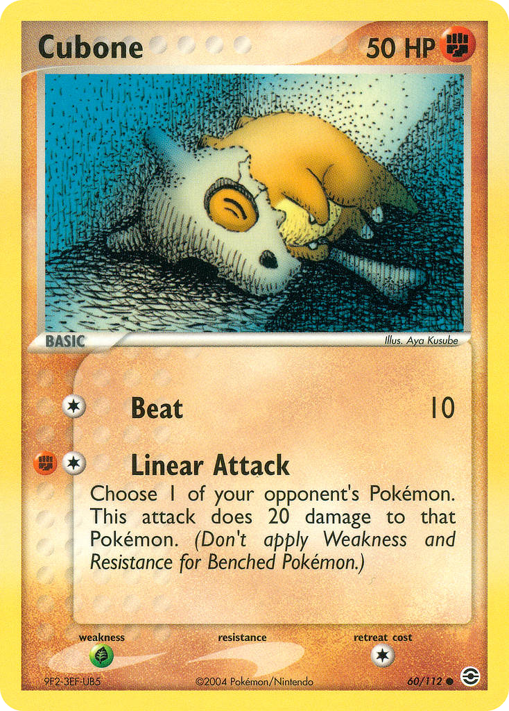 Cubone 60/112 Pokémon EX FireRed & LeafGreen 2004 card