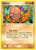 Diglett 61/112 Pokémon EX FireRed & LeafGreen 2004 card