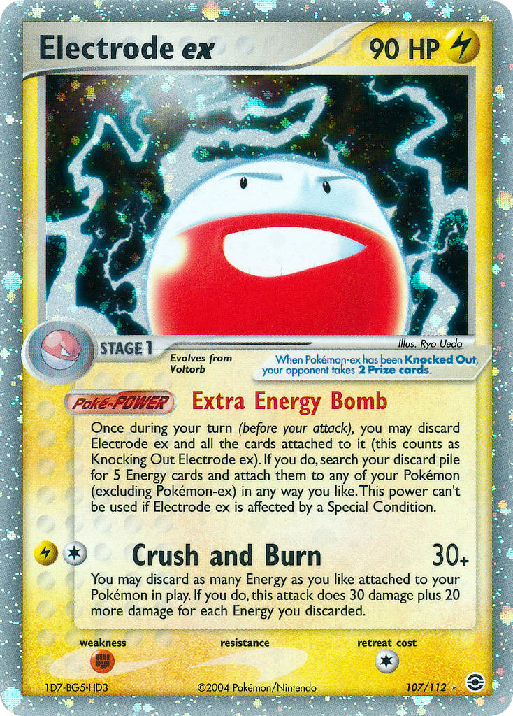 Electrode ex 107/112 Pokémon EX FireRed & LeafGreen 2004 card