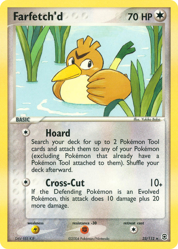 Farfetch'd 23/112 Pokémon EX FireRed & LeafGreen 2004 card