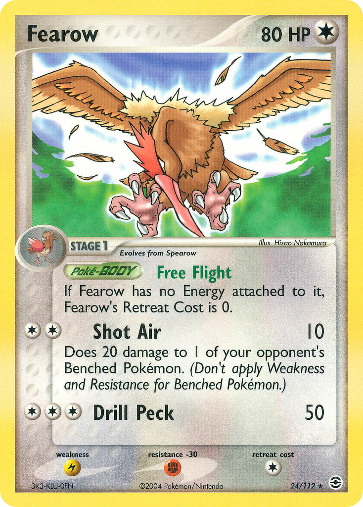 Fearow 24/112 Pokémon EX FireRed & LeafGreen 2004 card