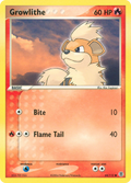 Growlithe 64/112 Pokémon EX FireRed & LeafGreen 2004 card